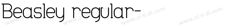 Beasley regular字体转换